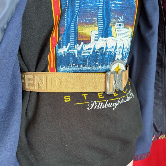 Afends Recycled Utility Belt – Tan Canvas Streetwear Accessory with Metal Buckle - Picture 6 of 12